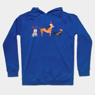 Christmas dogs Hoodie